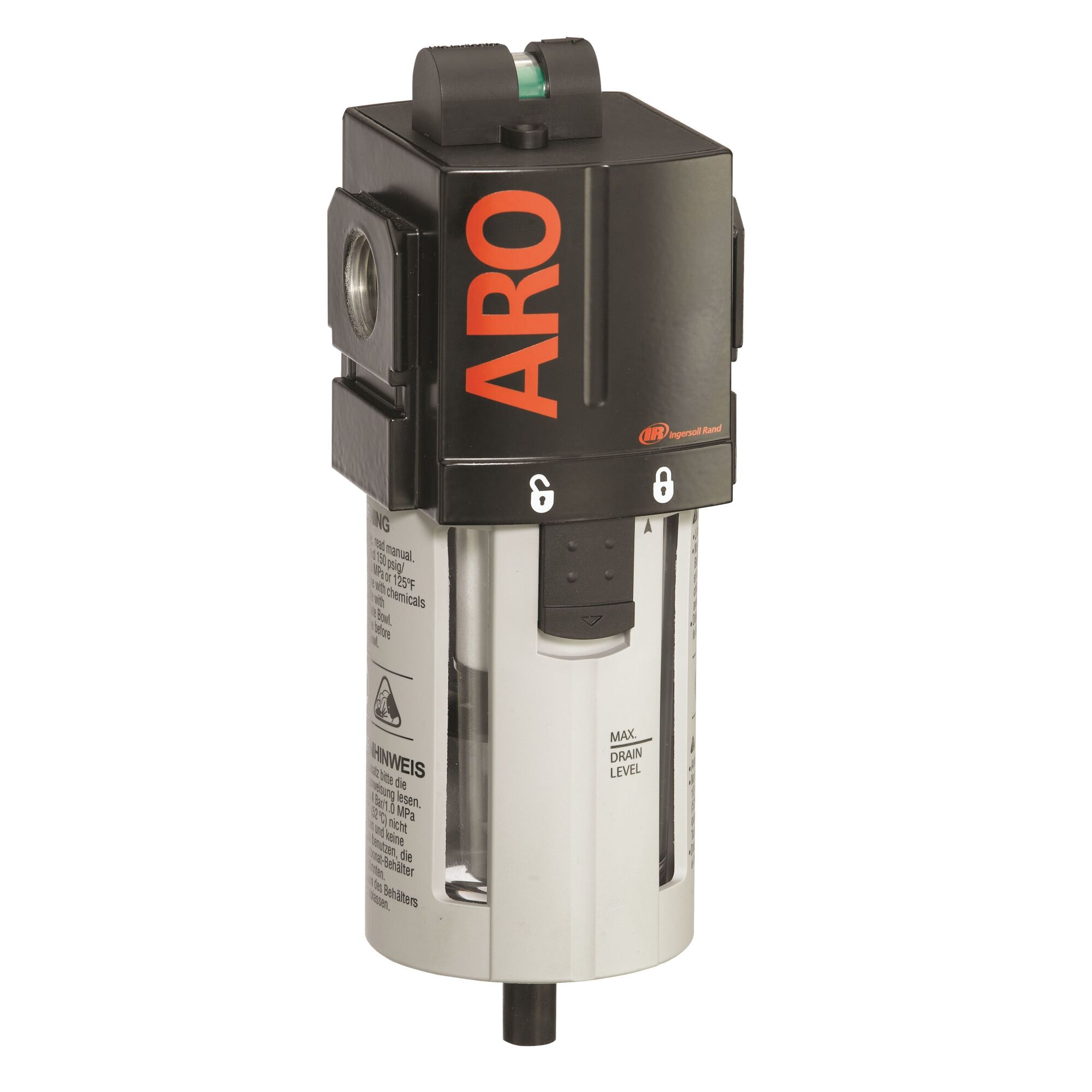ARO Ingersoll Rand 1/2in. Filter Coalescing 2000 Series, Min. Temperature 23 °F, Max. Temperature 125 °F, Model# F35342-300